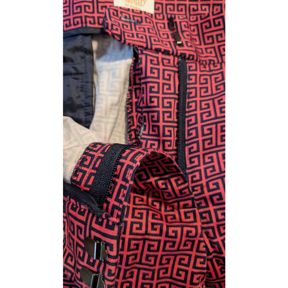 Laundry by Shelli Segal ankle pants with a pink and black geometric pattern 12 - Picture 2 of 5